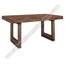 antique hotel dining tables_wood restaurant tables 1015_Home furniture hotel antique restaurant solid oak wood rectangle dining tables, rustic wood 6 seat restaurant dining tables