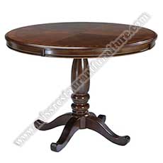 antique coffee round tables_wood restaurant tables 1026_Hot sale french style wooden antique coffee round tables classic european style rustic solid wood round coffee tables