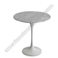 tulip marble cafe dining tables_marble restaurant tables 1522_Small 2 seat white marble cafe room tables natural marble 60cm european style round dining table top with white color metal tulip table legs