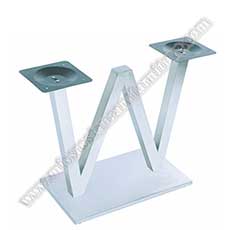 restaurant steel tables base 1930_W shape steel table legs_W shape restaurant table base