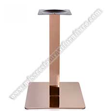 restaurant brass table base 1942_square gold cafe table legs_golden chrome dining table base