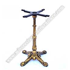 restaurant brass table base 1952_classical iron dining table legs _antique metal bar table base