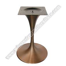 brass tulip dining table base_classic tulip table base_restaurant brass table base 1955