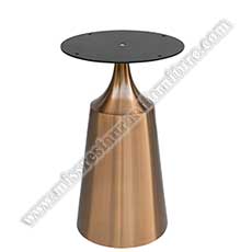 restaurant brass table base 1957_gold cone dining table base_modern cone table base