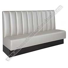 commercial leather booth seating_restaurant booth seating 5051_Commercial used long modern restaurant booth couches stripe back design cheap PU leather bistro booth seating