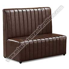 commercial restaurant booth_stripe leather dining booth_restaurant booth seating 5057