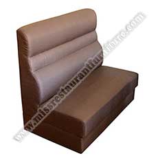 leather coffee room sofa_restaurant booth seating 5064_High quality antique design upholstery leather coffee room sofa bench brown cafeteria dining room booth seating