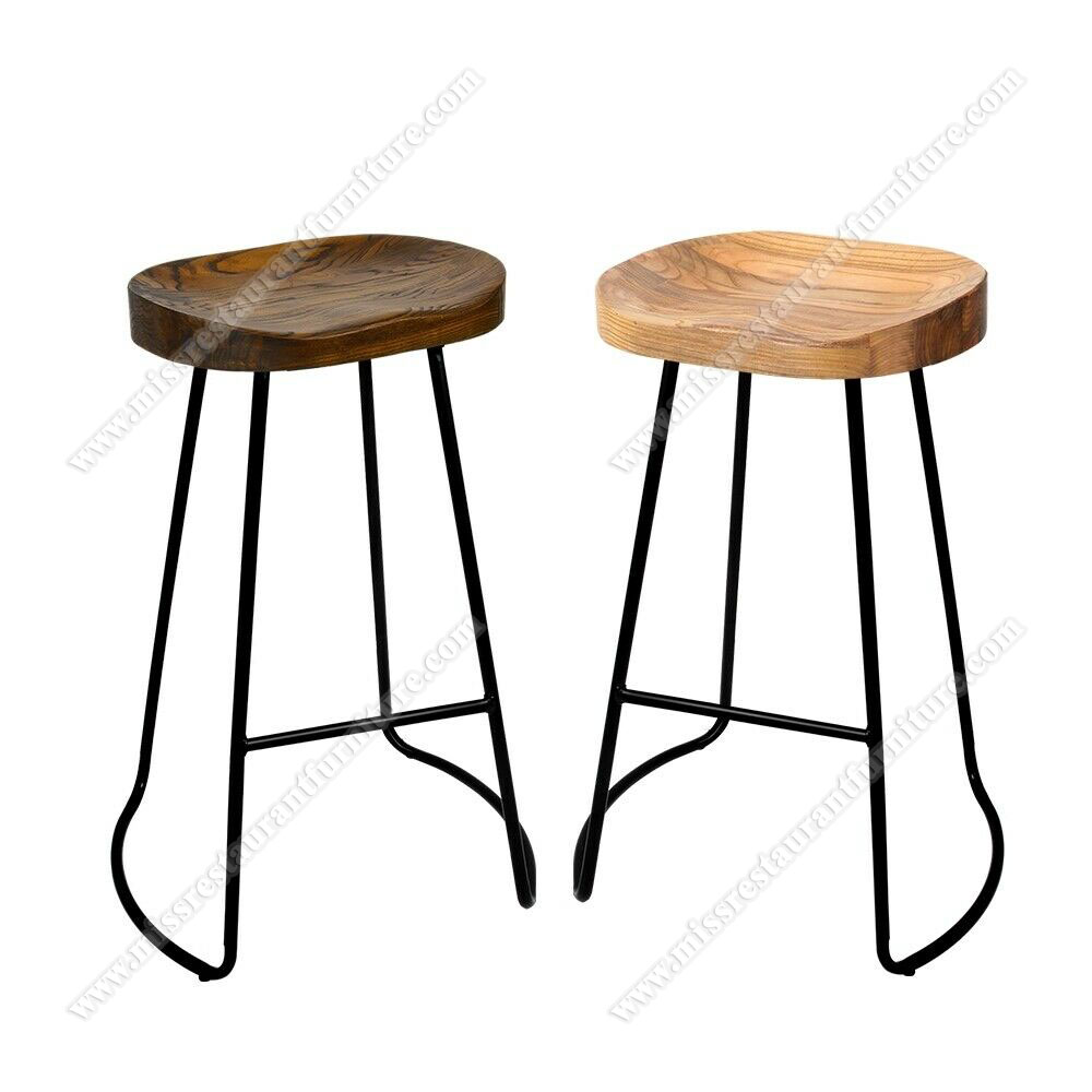 solid wood restaurant bar stools 6352